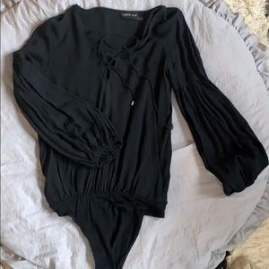 Black Long Sleeves Onsie